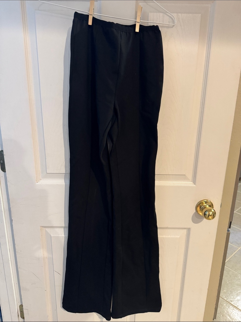 Classic Black Women's Wide-Leg Pants